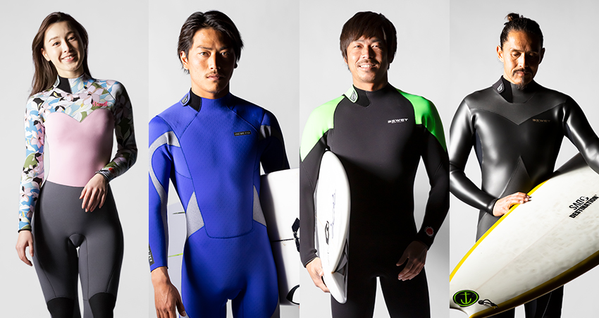 Bewet Jpsa3年連続グランドチャンピオン 加藤嵐のフィードバックで誕生した 革新的バックジップエントリーシステム Bewet Icon 本年度ジャパンオープンを制し Isa世界サーフィン選手権でも好成績を残した 村上舜からインスパイア され生み出された Bewet W Flap